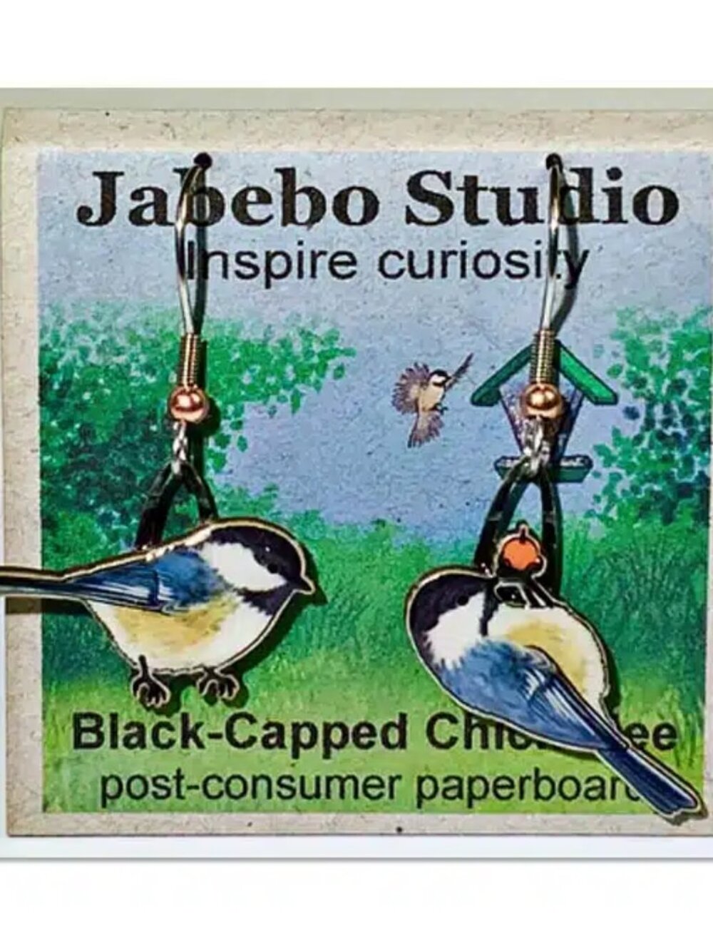 Black-capped Chickadee Earrings